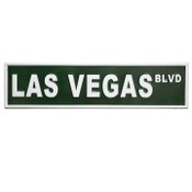 Wholesale - 32"x8" EMBSSD LAS VEGAS BLVD METAL WALL SIGN C/P 8, UPC: 651961786214